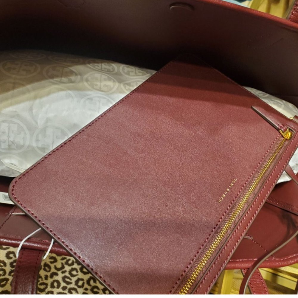 Tory Burch Blake Plaid Tote - Picture 7 of 10